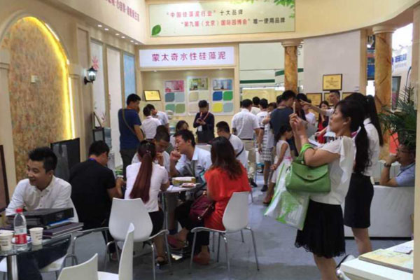 2015硅藻泥展 央視重點采訪蒙太奇“現場簽約火爆”